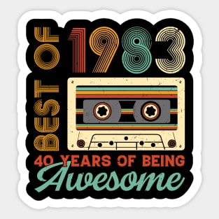 Best Of 1983 Limited Edition Birthday Sticker